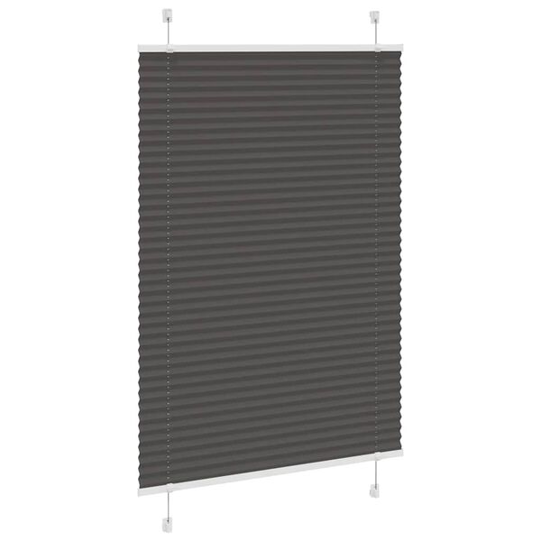 vidaXL Plisségardin Sort 95x150 cm Stofbredde 94,4 cm Polyester