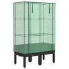 vidaXL h&oslash;jbed med drivhusovertr&aelig;k 80x40x140 cm rattan-look