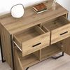 vidaXL Sideboard med skuffe Artisan Egetr&aelig; 79,5 x 35,5 x 74,5 cm