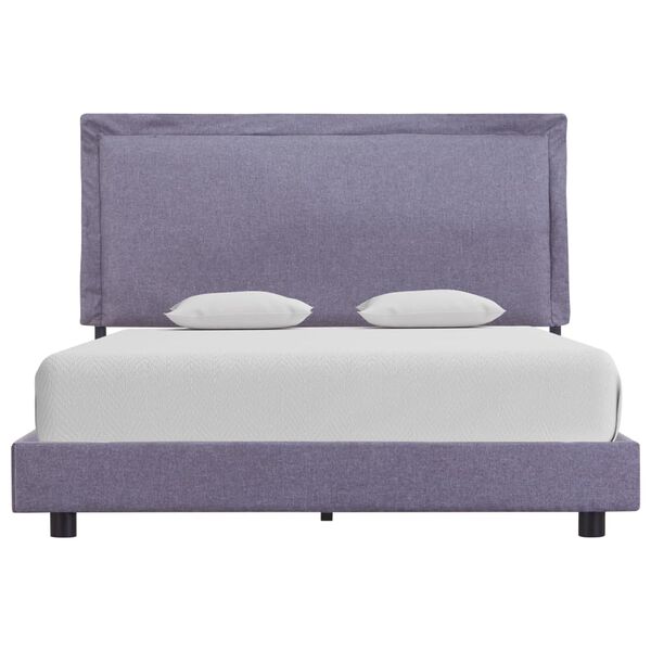 vidaXL sengestel 140 x 200 cm lysegr&aring; stof