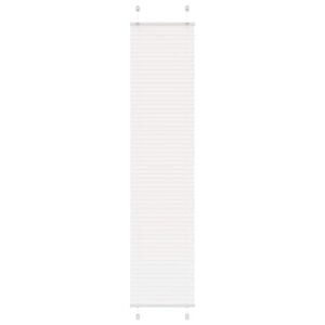 vidaXL Pliss&eacute;gardin Hvid 50x200 cm Stofbredde 49,4 cm Polyester
