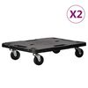 vidaXL m&oslash;belhunde 2 stk. 58x38x12 cm polypropylen sort