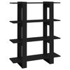 vidaXL bogreol/rumdeler 100x30x123,5 cm sort