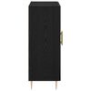 vidaXL Sideboard Sort eg 69,5 x 34 x 90 cm Konstrueret træ