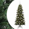 vidaXL Kunstigt juletr&aelig; med julekugle 180 cm 300 LED'er Varm hvid