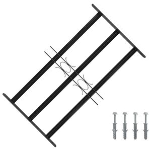 vidaXL Vindues Sikkerhedsgitter 75,5 x 45 cm Galvaniseret st&aring;l