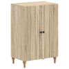 vidaXL Sko skab ALKMAAR 59,5 x 39,5 x 90 cm Konstrueret tr&aelig; Sonoma-eg