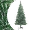 vidaXL kunstigt juletr&aelig; med sne 240 cm gr&oslash;n