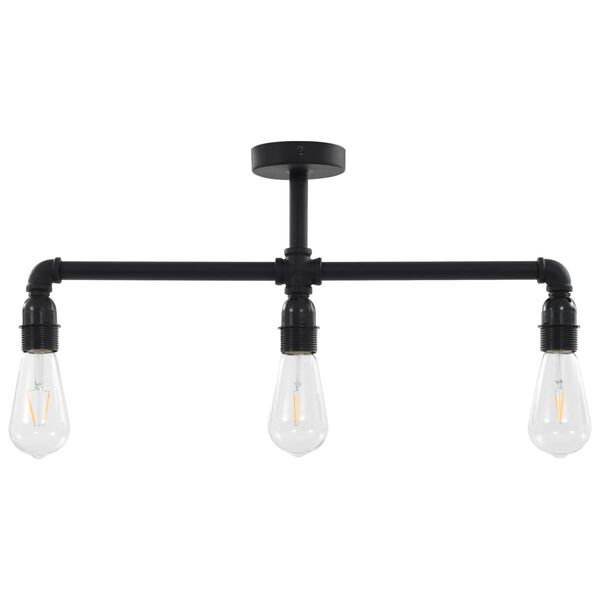 vidaXL loftlampe 3 x E27-pærer sort