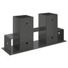 vidaXL Br&aelig;nde stakkehj&aelig;lp 12 stk. Antracit 34 x 10 x 15 cm St&aring;l