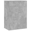 vidaXL skoskab 60x35x84 cm konstrueret tr&aelig; betongr&aring;