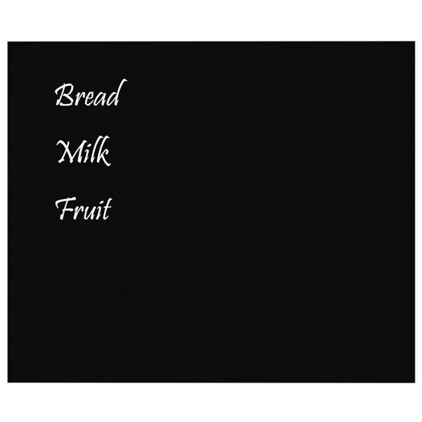 vidaXL v&aelig;gh&aelig;ngt magnettavle 60x50 cm h&aelig;rdet glas sort