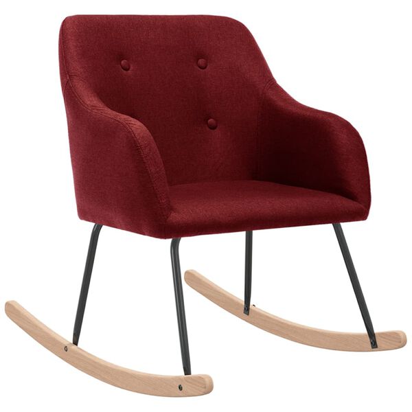 vidaXL gyngestol stof vinr&oslash;d