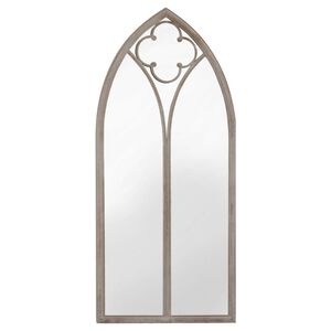 vidaXL spejl 100x45 cm jern sandfarvet