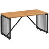 vidaXL Udend&oslash;rs Bord Sort og Brunt 80 x 40 x 40 cm polyrattan