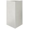 vidaXL plantekrukke 50x43x75 cm trekantet rustfrit st&aring;l