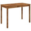vidaXL Havemiddagstabel Naturfarvet 108,5 x 55 x 75 cm
