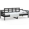 vidaXL daybed 80x200 cm massivt fyrretr&aelig; sort