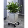 Nature justerbar plantevogn 4-benet metal sort
