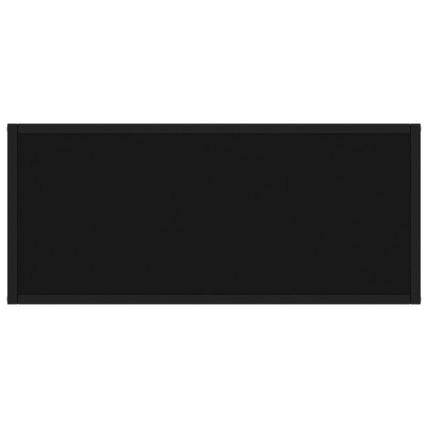 vidaXL konsolbord 80x35x75 cm hærdet glas sort