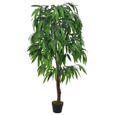 vidaXL kunstig plante mangotræ med krukke 140 cm grøn