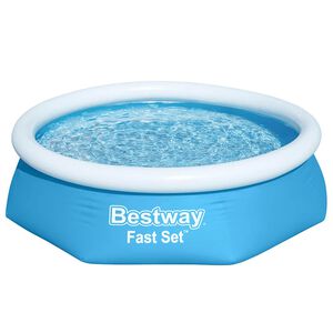 Bestway oppustelig swimmingpool Fast Set 244x61 cm rund 57265