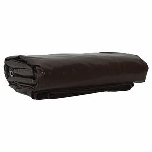 vidaXL Tarpaulin 650g / m&sup2; Brun 2 x 3 m L&aelig;rred med PVC-bel&aelig;gning