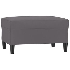 vidaXL fodskammel 70x55x41 cm kunstl&aelig;der gr&aring;