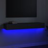 vidaXL tv-skab med LED-lys 120x35x15,5 cm gr&aring;
