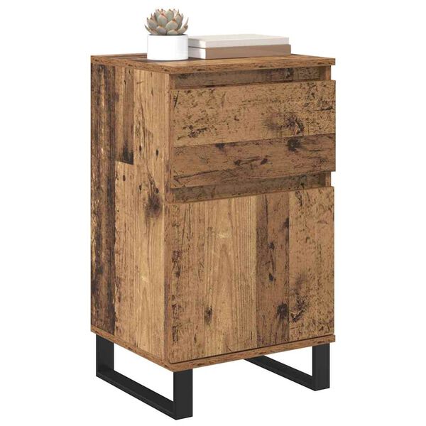 vidaXL Sideboard Gammelt træ 35 x 40 x 70 cm Konstrueret træ