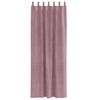 vidaXL M&oslash;rkl&aelig;gningsgardiner 2 pcs M&oslash;rk pink 140 x 260 cm Fl&oslash;jl