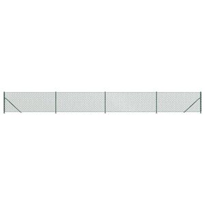 vidaXL tr&aring;dhegn med flange 0,8x10 m gr&oslash;n