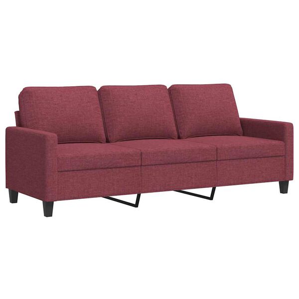vidaXL 3-personers sofa 180 cm stof vinr&oslash;d
