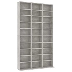 vidaXL cd-reol 102x23x177,5 cm konstrueret tr&aelig; betongr&aring;