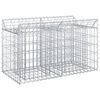 vidaXL Gabion h&oslash;jbed 100 x 50 x 60 cm Galvaniseret st&aring;l S&oslash;lv