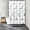 Kleine Wolke badeforh&aelig;ng Marble 180x200 cm hvid og gr&aring;