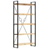 vidaXL bogreol med 5 hylder 90x30x180 cm massivt mangotr&aelig;