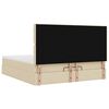 vidaXL osmannisk sengeramme med madras 180x200 cm stof cremefarvet