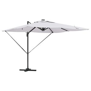 vidaXL Roma Parasol Beige 286 x 284 x 270 cm Aluminium og Polyester