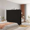 vidaXL 2-panels rumdeler 348x180 cm stof sort