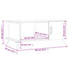 vidaXL sofabord 90x50x40 cm konstrueret træ hvid