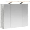 vidaXL Badev&aelig;relsesspejlskab Beton Gr&aring; 60 x 14,5 x 50 cm