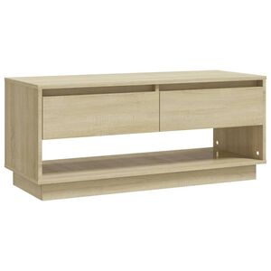 vidaXL tv-bord 102x41x44 cm konstrueret tr&aelig; sonoma-eg