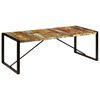 vidaXL spisebord 220x100x75 cm massivt genbrugstr&aelig;