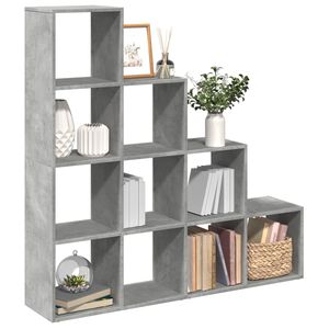 vidaXL bogreol/rumdeler 131,5x29x131,5 cm konstrueret tr&aelig; betongr&aring;
