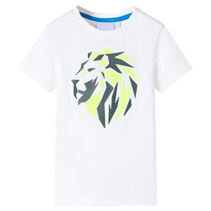 T-shirt til b&oslash;rn str. 116 ecrufarvet