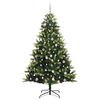 vidaXL Kunstig Hengende Juletr&aelig; 300 LEDs Gr&oslash;n 240 cm PVC og PE