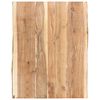 vidaXL bordplade 80x(50-60)x3,8 cm massivt akacietr&aelig;