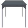 vidaXL Extension Table Antracit 180 x 80 x 76 cm Stål