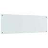 vidaXL K&oslash;kken bagv&aelig;g Hvid 120 x 40 cm h&aelig;rdet glas